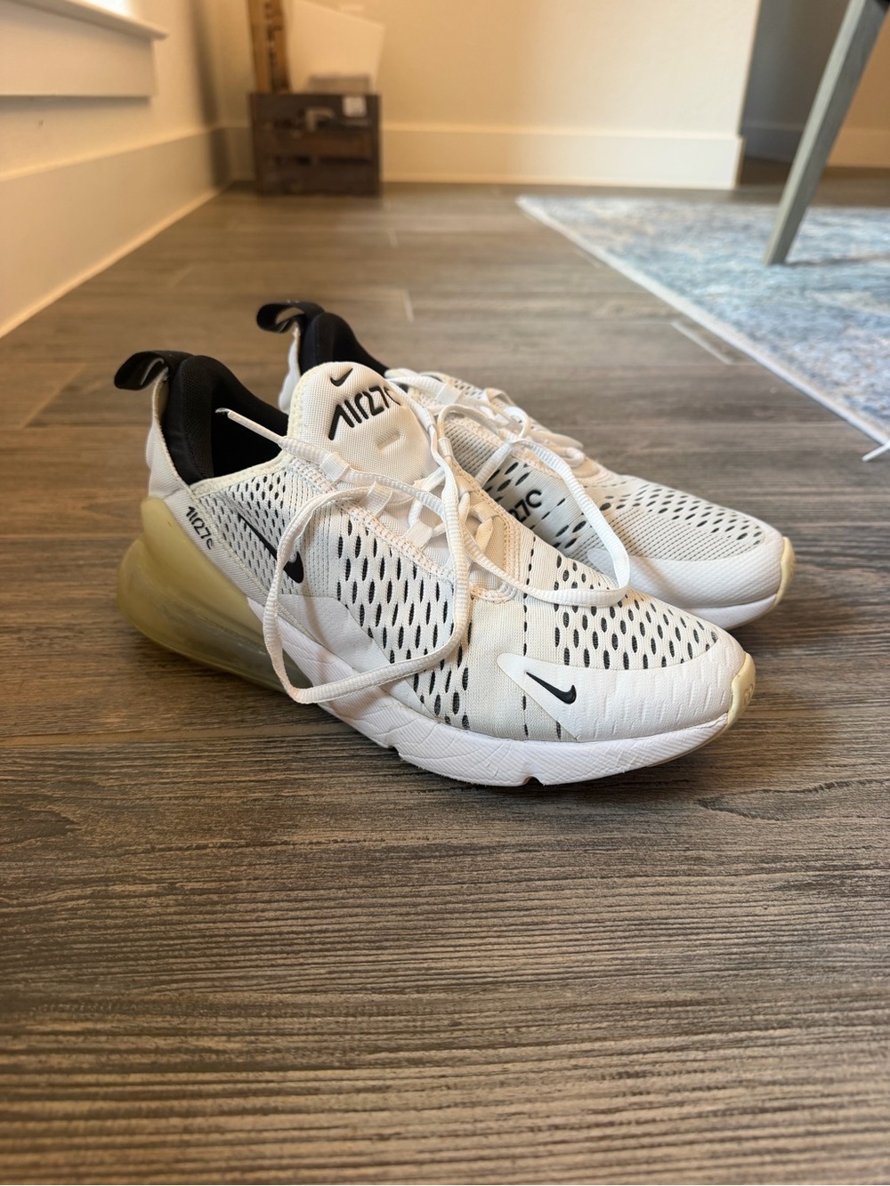 Nike Men’s Air Max 270 White with Black Accents